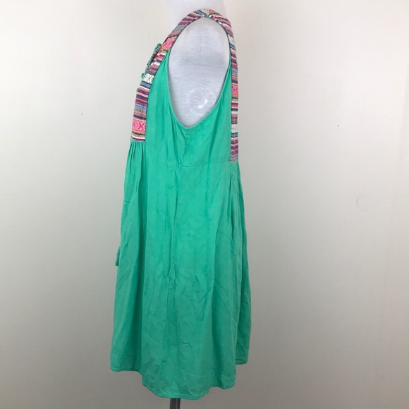 umgee Sleeveless Colorful Tunic/Short Dress - Picture 4 of 7